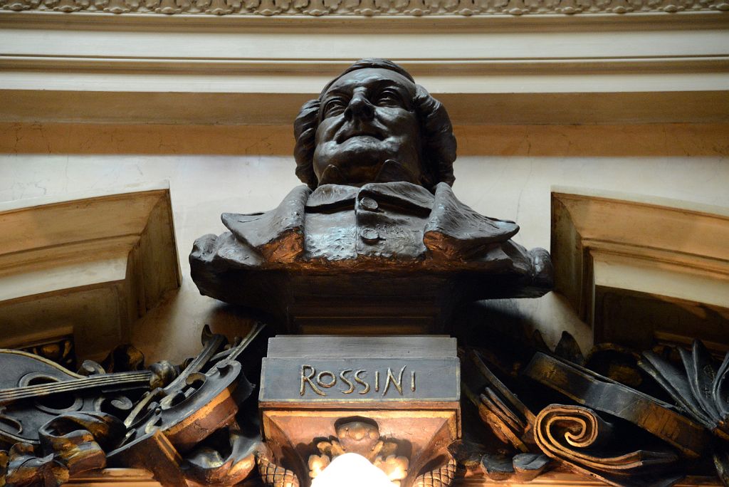 19 Bust Of Rossini In Salon de Bustos Hall Of Busts Teatro Colon Buenos Aires